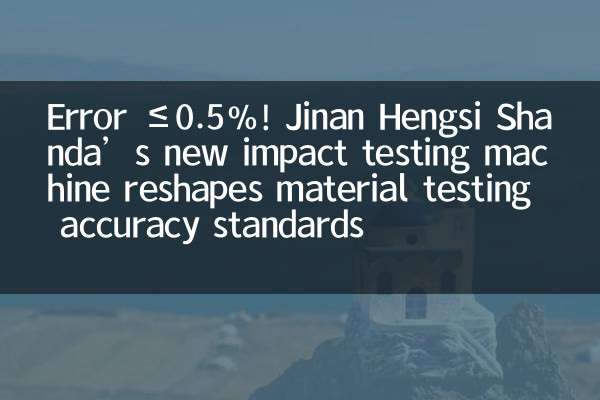 خطا ≤0.5%! دستگاه تست ضربه جدید Jinan Hengsi Shanda استانداردهای دقت تست مواد را تغییر شکل می دهد