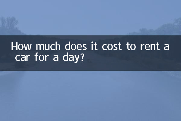 Quanto custa alugar um carro por um dia?