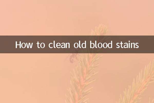 陈旧血迹怎么洗干净