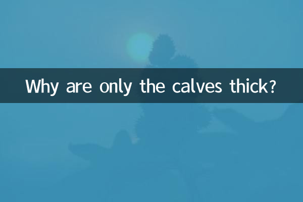 为什么只有小腿粗