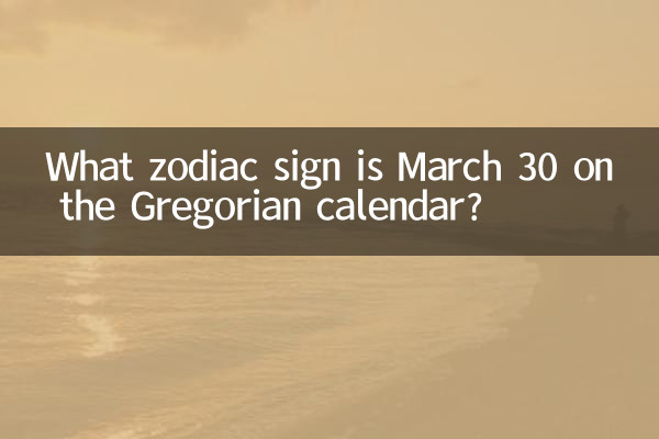 В каком знаке зодиака 30 марта по григорианскому календарю?