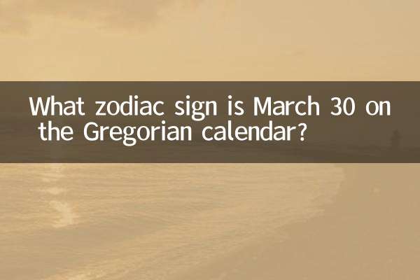 В каком знаке зодиака 30 марта по григорианскому календарю?
