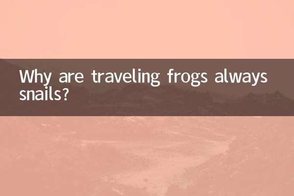 旅行蛙為什麼總是蝸牛