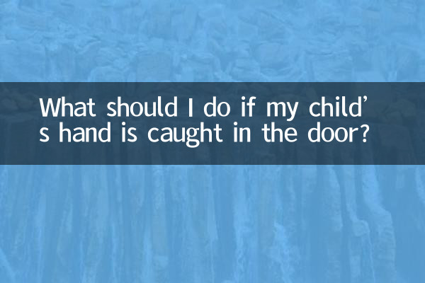 Was soll ich tun, wenn die Hand meines Kindes in der Tür eingeklemmt ist?