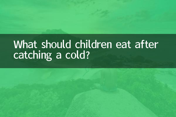 ¿Qué deben comer los niños después de resfriarse?