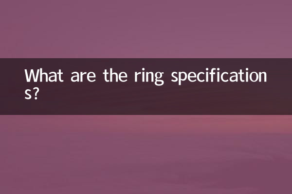 ¿Cuáles son las especificaciones del anillo?