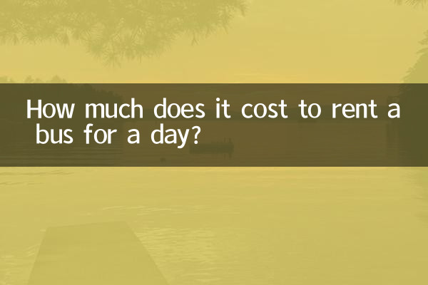 Wie viel kostet es, einen Bus für einen Tag zu mieten?