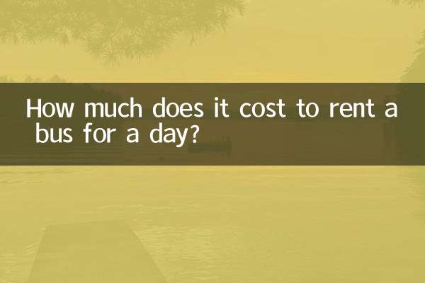 ¿Cuánto cuesta alquilar un autobús por un día?