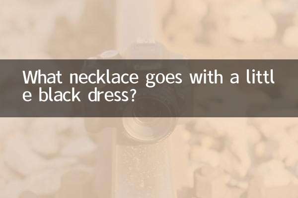 What necklace goes with a little black dress?