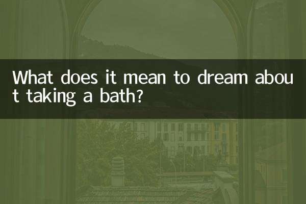 夢著洗澡是什麼意思