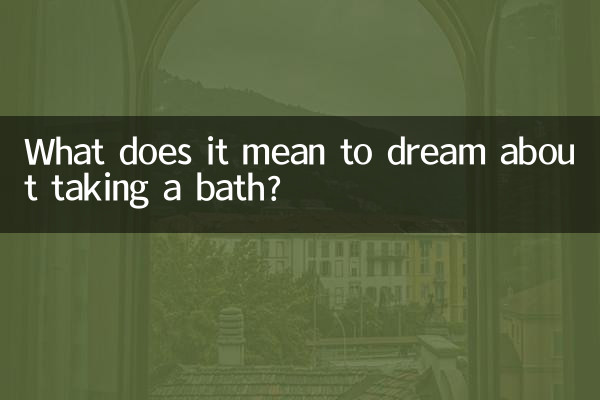 お風呂に入る夢にはどのような意味があるのでしょうか？