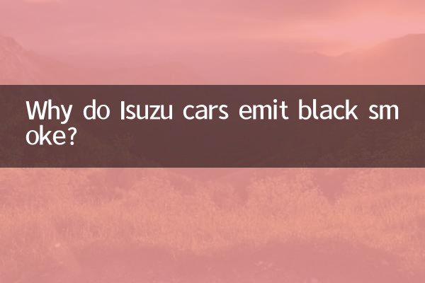 ¿Por qué los coches Isuzu emiten humo negro?