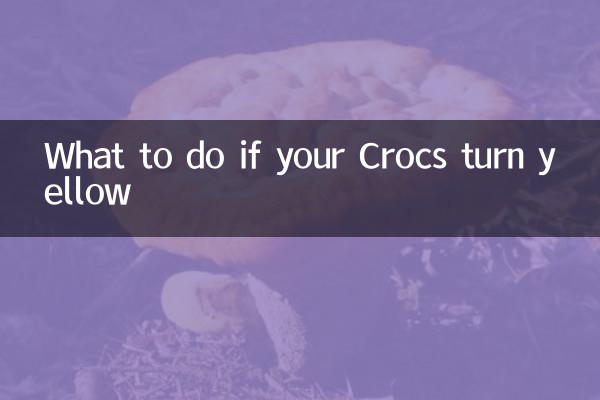 Was tun, wenn Ihre Crocs gelb werden?