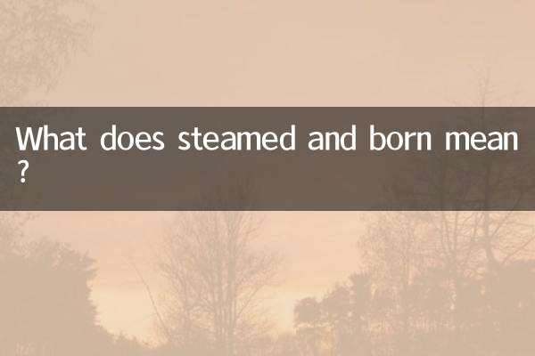 ¿Qué significa cocido al vapor y nacido?