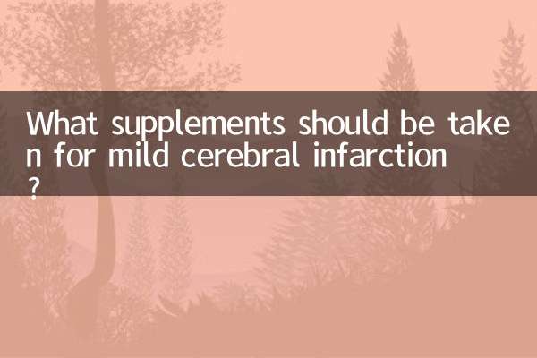 ما هي المكملات الغذائية التي يجب تناولها في حالة الاحتشاء الدماغي الخفيف؟