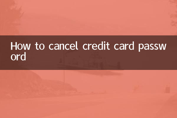 クレジットカードのパスワードを解除する方法