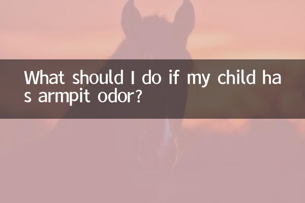 Cosa devo fare se mio figlio ha odore di ascelle?