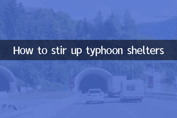 Come smuovere i rifugi contro i tifoni