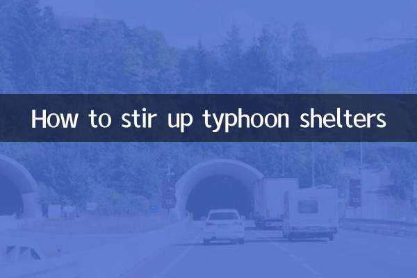 Come smuovere i rifugi contro i tifoni