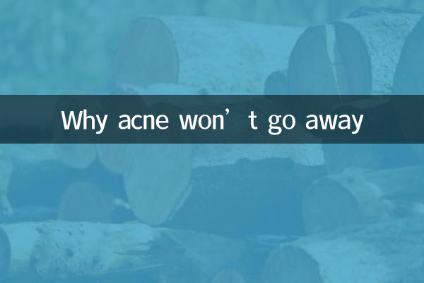 Why acne won’t go away