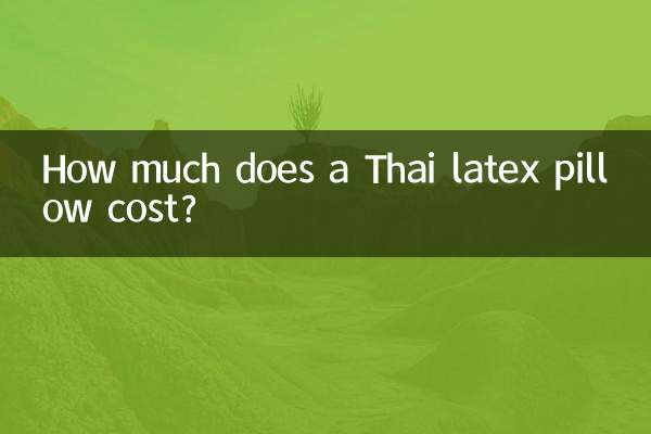 একটি থাই ল্যাটেক্স বালিশের দাম কত?