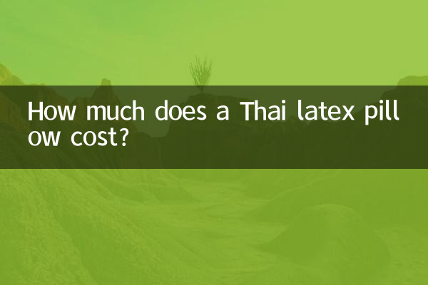 Wie viel kostet ein thailändisches Latexkissen?