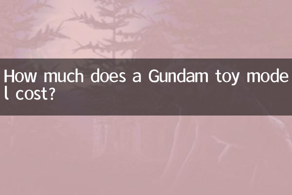 How much does a Gundam toy model cost?