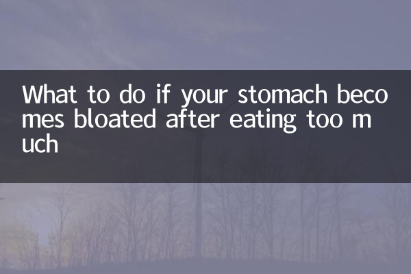 O que fazer se seu estômago ficar inchado depois de comer demais