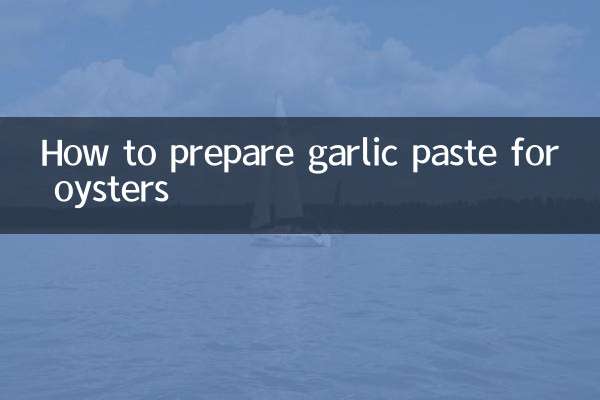 Como preparar pasta de alho para ostras