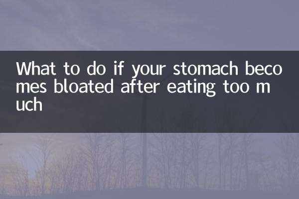 O que fazer se seu estômago ficar inchado depois de comer demais