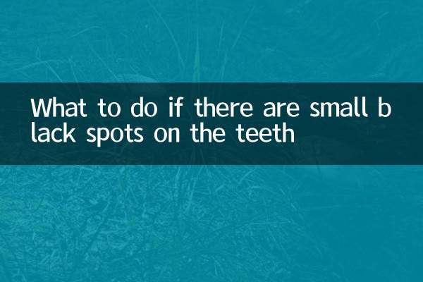 O que fazer se houver pequenas manchas pretas nos dentes