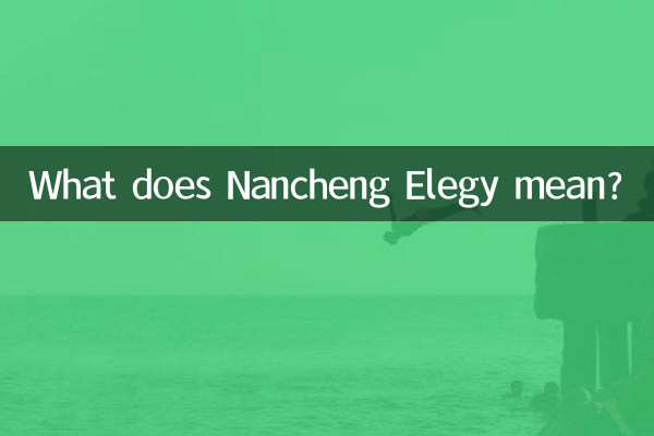 Cosa significa Elegia di Nancheng?