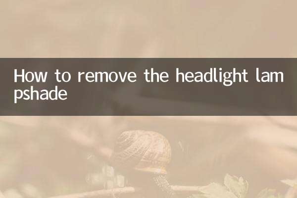 Come rimuovere il paralume del faro