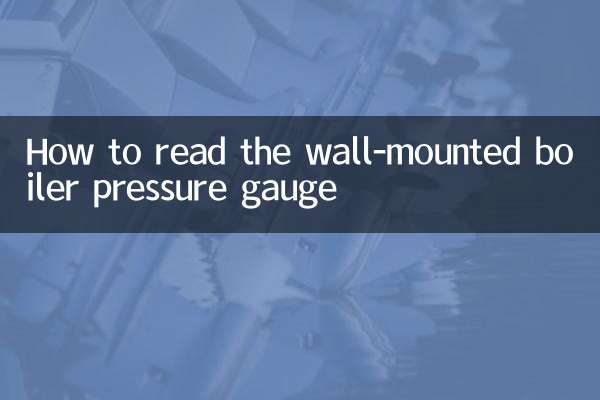壁挂炉压力表怎么看