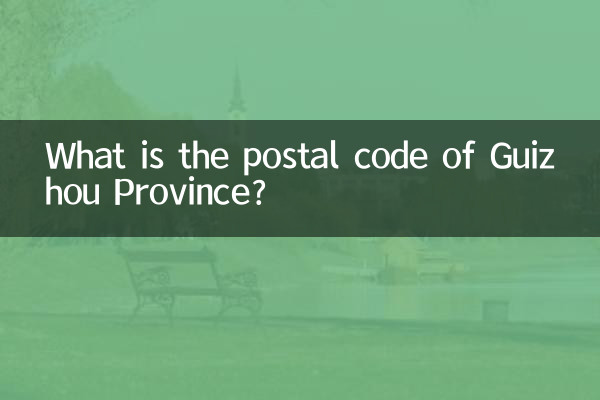 गुइझोउ प्रांत का पोस्टल कोड क्या है?