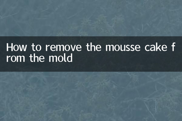 Como retirar o bolo mousse da forma