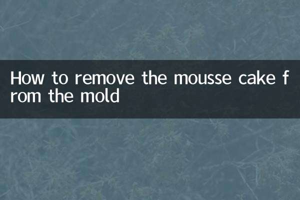 慕斯蛋糕怎么脱底模