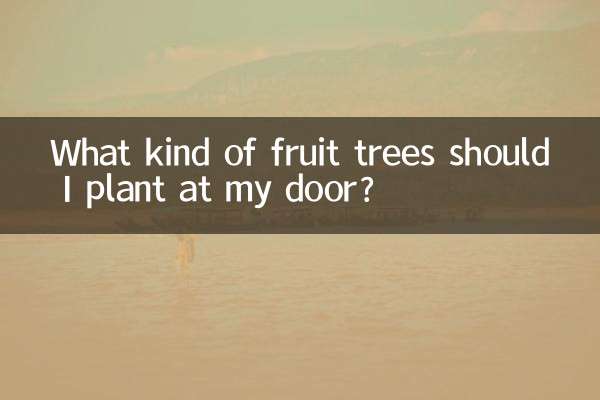 Que tipo de árvores frutíferas devo plantar na minha porta?