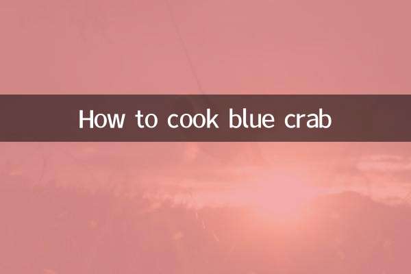 Wie man blaue Krabben kocht