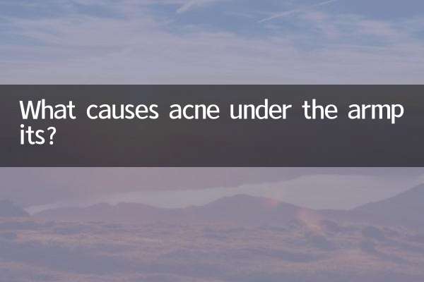 Quelles sont les causes de l’acné sous les aisselles ?