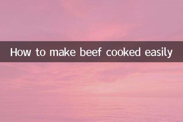 Cómo hacer carne de res cocida fácilmente