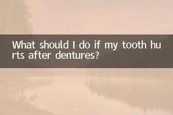 Que dois-je faire si ma dent me fait mal après une prothèse dentaire ?