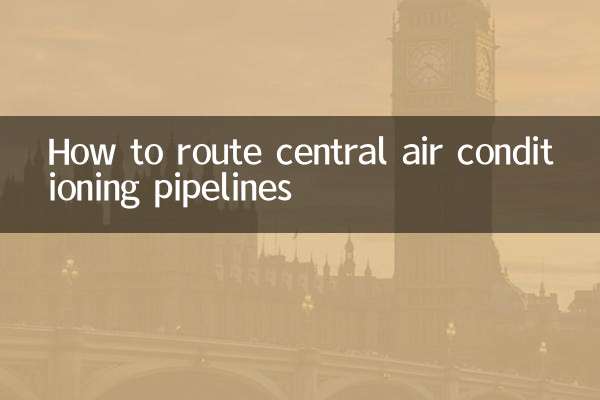 نحوه مسیریابی خطوط لوله تهویه مطبوع مرکزی