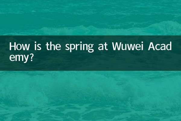 How is the spring at Wuwei Academy?