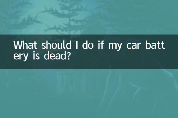 자동차 배터리가 방전된 경우 어떻게 해야 합니까?