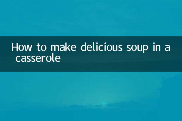 Cómo hacer una deliciosa sopa en una cazuela.