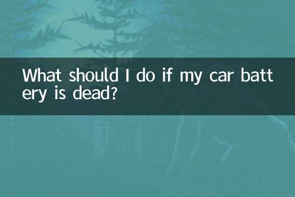 자동차 배터리가 방전된 경우 어떻게 해야 합니까?