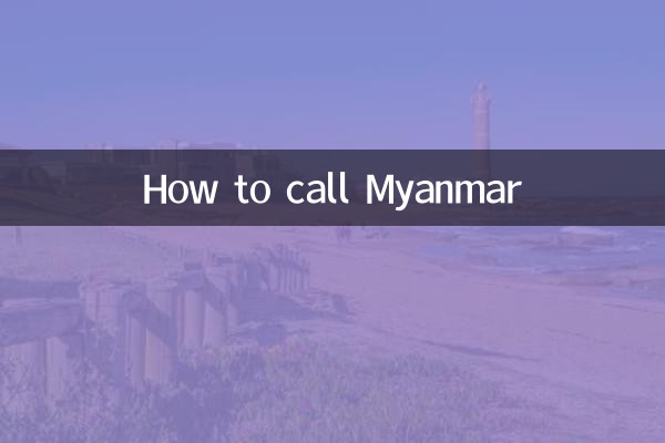 মায়ানমারকে কিভাবে কল করবেন