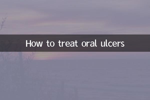 Come trattare le ulcere orali