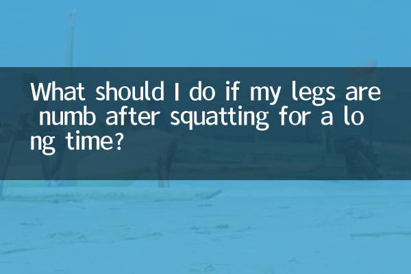 Was soll ich tun, wenn meine Beine nach längerem Hocken taub sind?